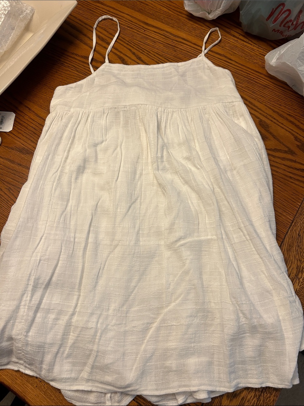 American Eagle Outfitters White Tie-Shoulder Sundress/5